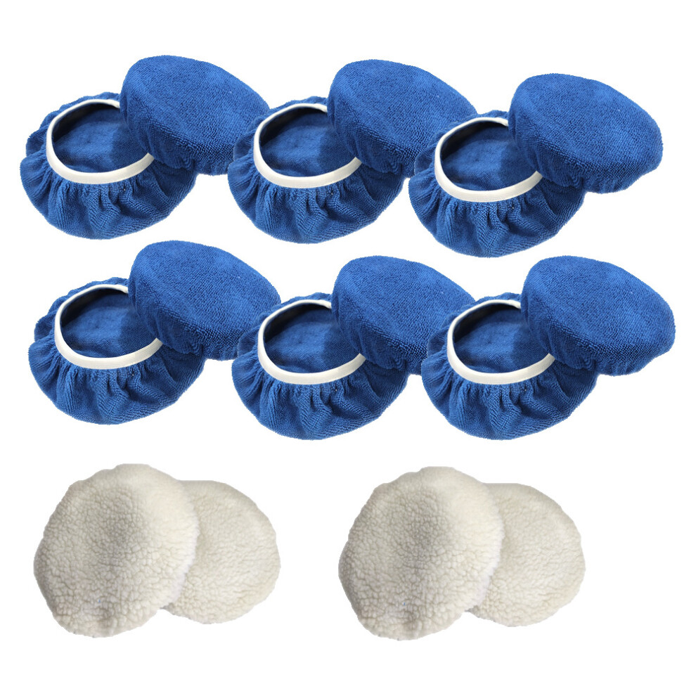 16Pcs 5-6 Inch Polishing Waxing Pads Clean Buffing For Car Furniture Polishing Waxing Polisher Wood Working Grinding Tool 3654659277947