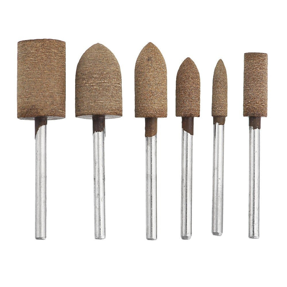 3Mm Shank Cowhide Mounted Grinding Head Polishing Wheel Set For Electric Grinder Rotary Tool 3654659280633