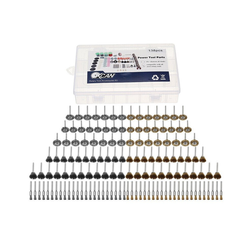 138pcs Multi Rotary Tool Accessories Set Grinding Polishing Drilling Kits for Dremel