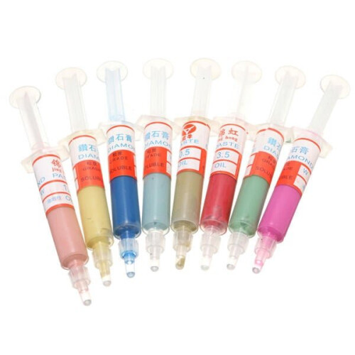 8pcs 5g Diamond Polishing Paste Lapping Compound Mold Polishing Tool set 0.5-10.0 Micron 1