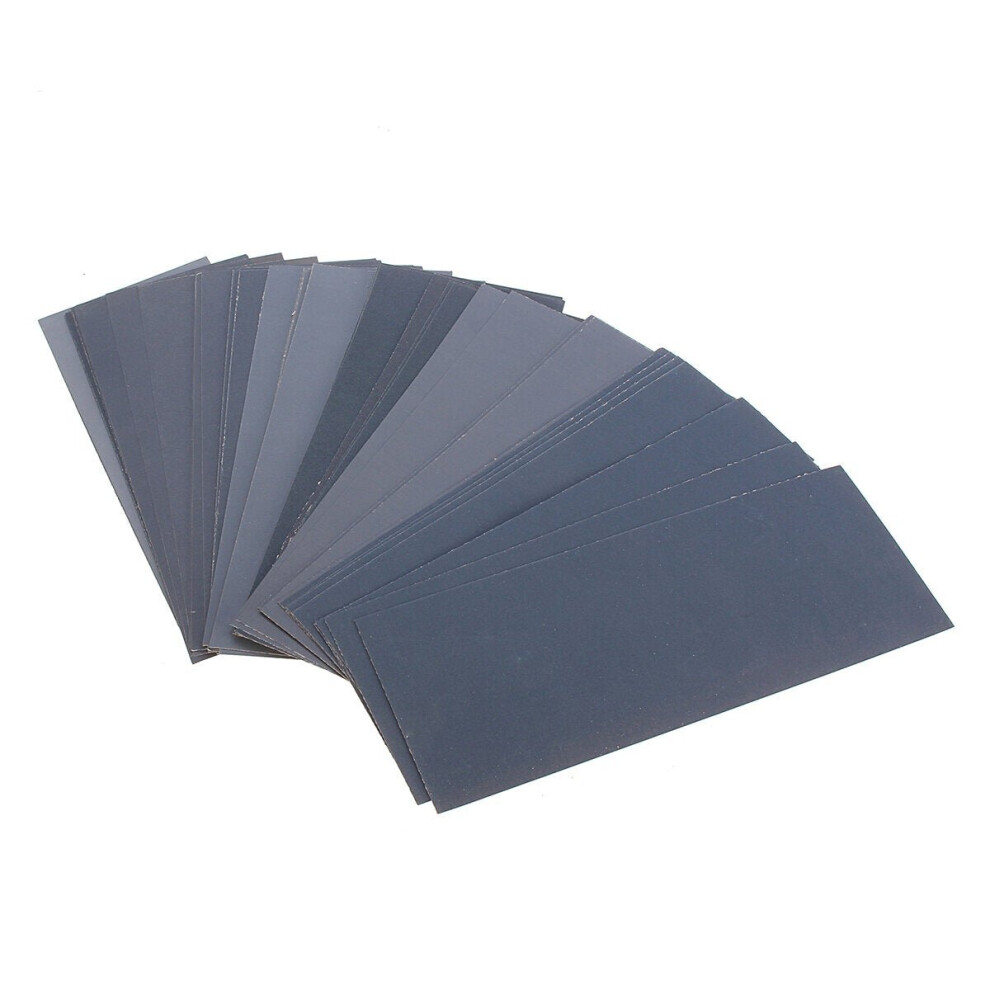 90pcs Sandpaper Set 400-3000 Grit Wet And Dry Sandpaper Polishing Abrasive Waterproof Paper Sheets