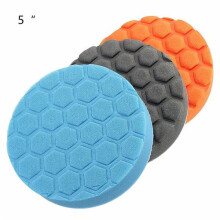 (5 Inch) 3pcs 4/5/7 Inch Buff Polishing Pad kit for Car Polisher