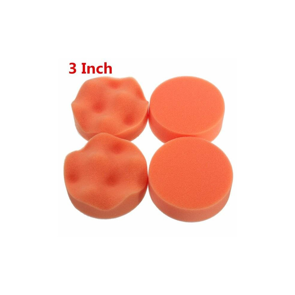 (75mm) 7pcs 3/4/5/6/7 Inch Buffing Pad Set M14 Thread Backer Plate Drill Adapter Polishing Buffing for Car polisher