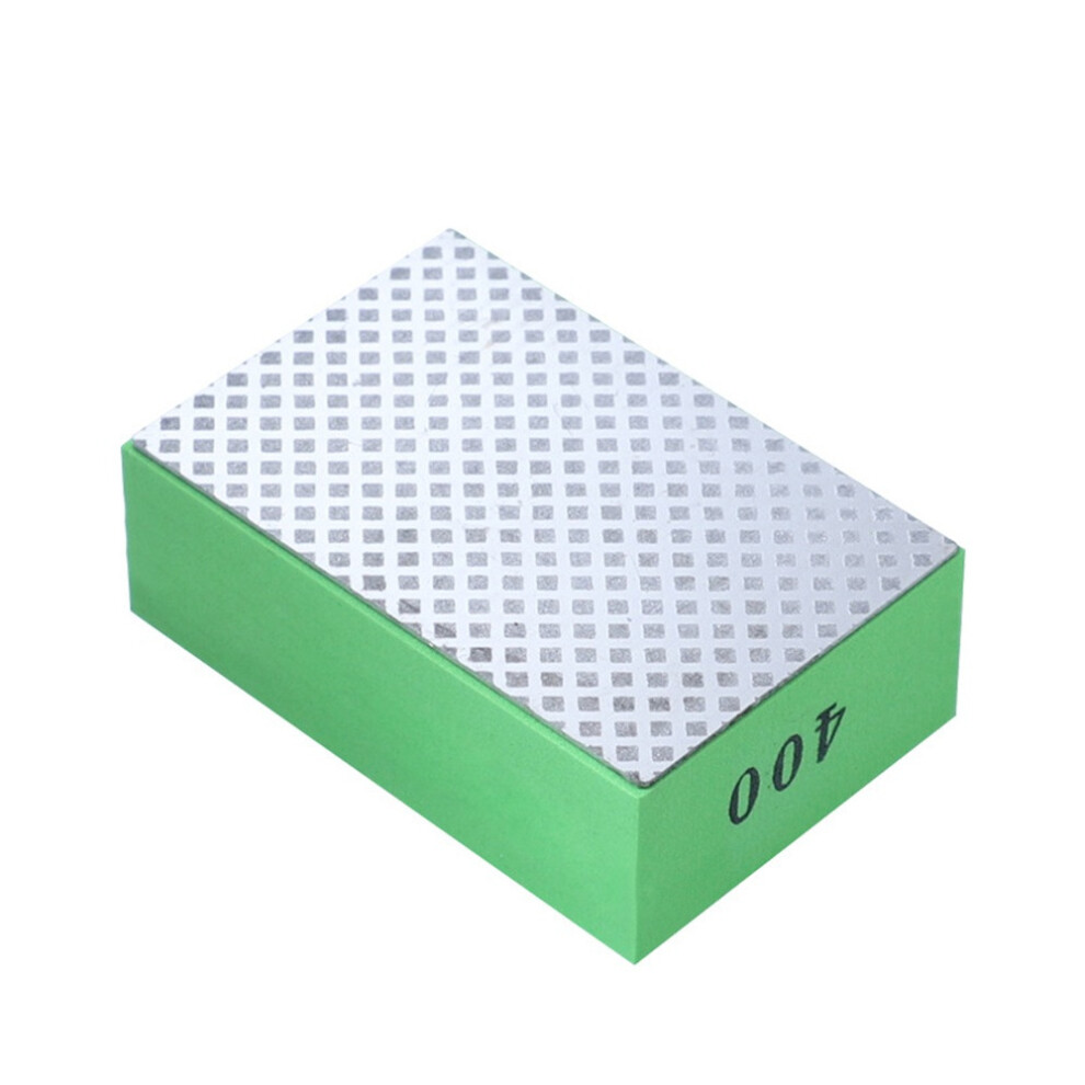 (Green) Diamond Hand Polishing Pad Glass Ceramic Tile Stone Trimming Tool Polishing Deburring Wipe Board Manual Tool