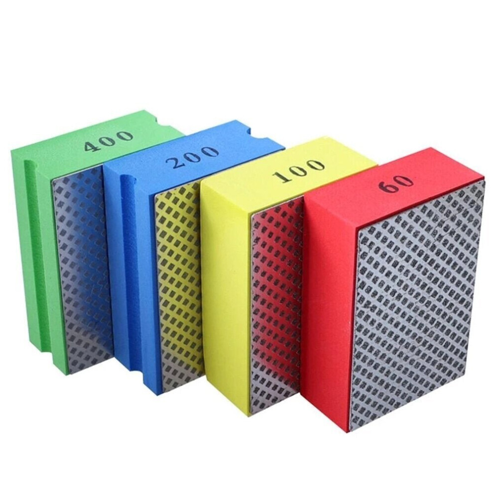 (4 Color) Diamond Hand Polishing Pad Glass Ceramic Tile Stone Trimming Tool Polishing Deburring Wipe Board Manual Tool