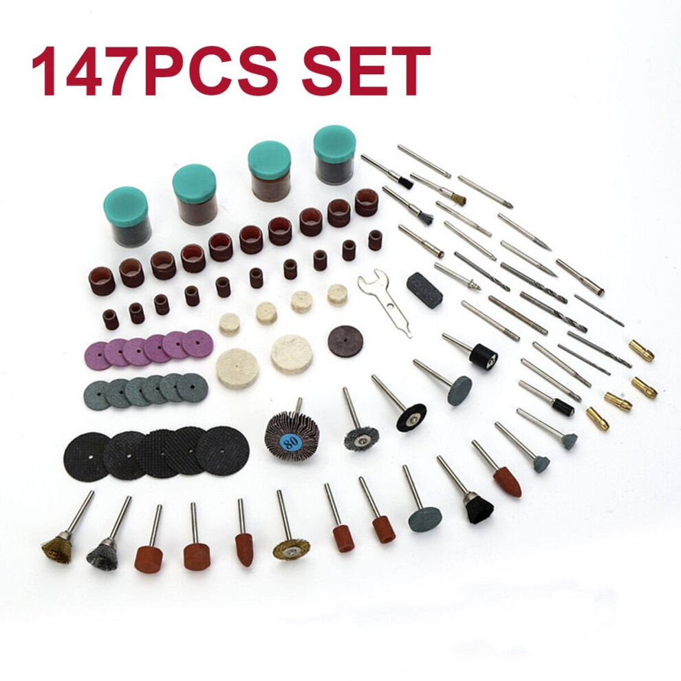 (C: 147Pcs/Set) 40/100/147pcs Electric Mini Drill Bit Accessories Set Abrasive Tools Rotary Tool for Grinding Polishing