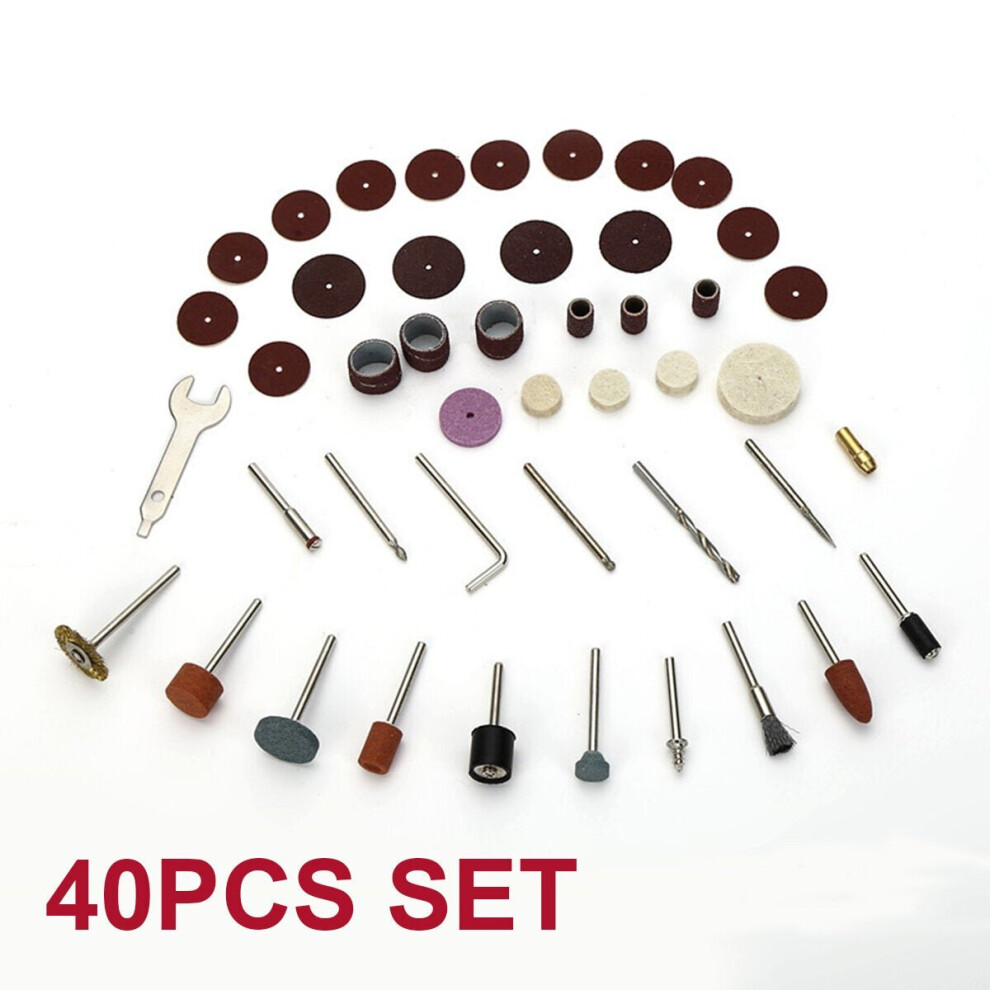 (A: 40Pcs/Set) 40/100/147pcs Electric Mini Drill Bit Accessories Set Abrasive Tools Rotary Tool for Grinding Polishing