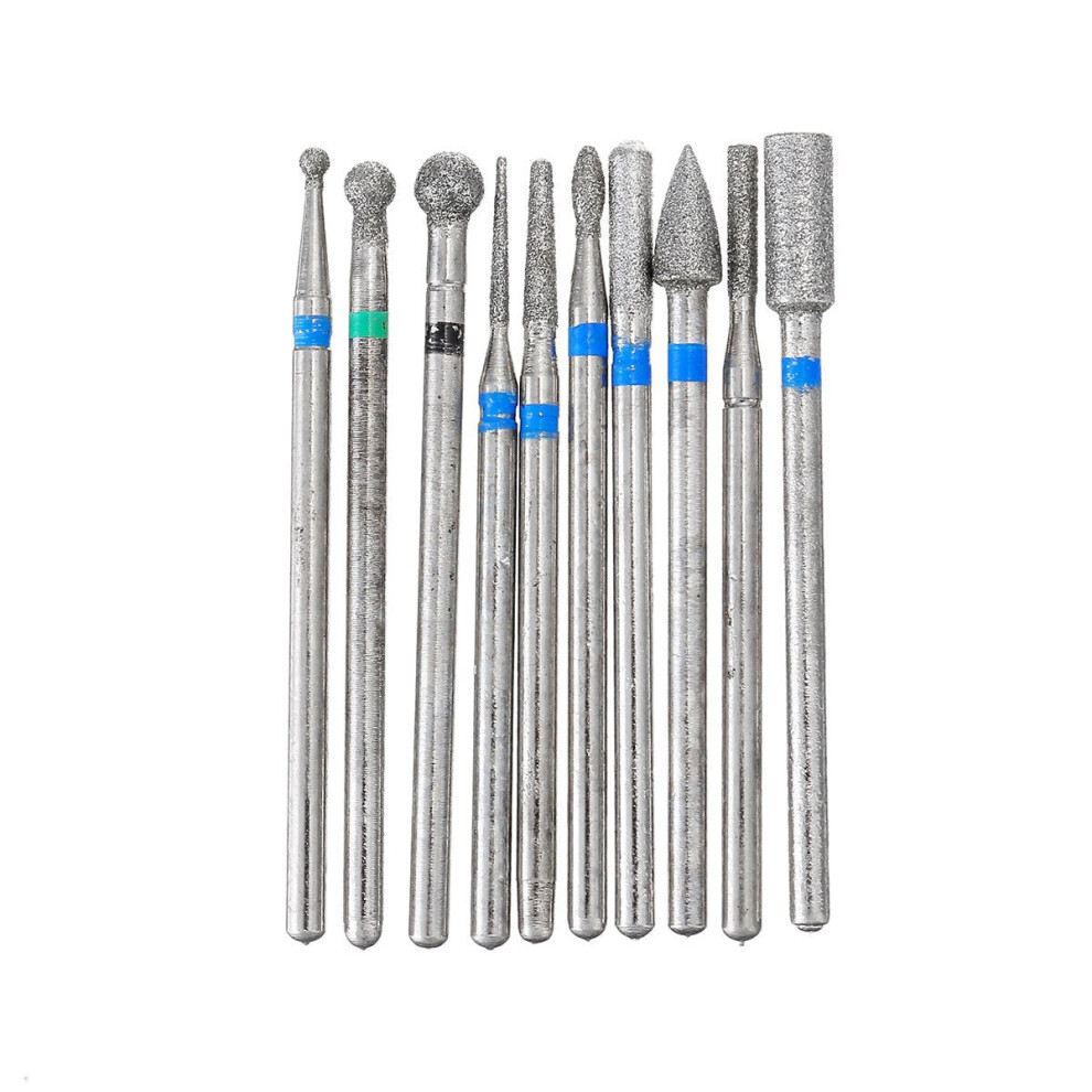 Greenzech (1) 10Pcs Grinding Head Polishing Drill Bits Diamond Bit For Electric Machine