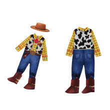 (XS) Toy Story Cowboy Woody Kids Bodysuit Cosplay Costume Halloween Party Costume