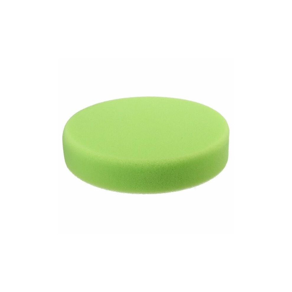 (Green) 6 Inch Flat Sponge Buff Polishing Pad For Car Polisher