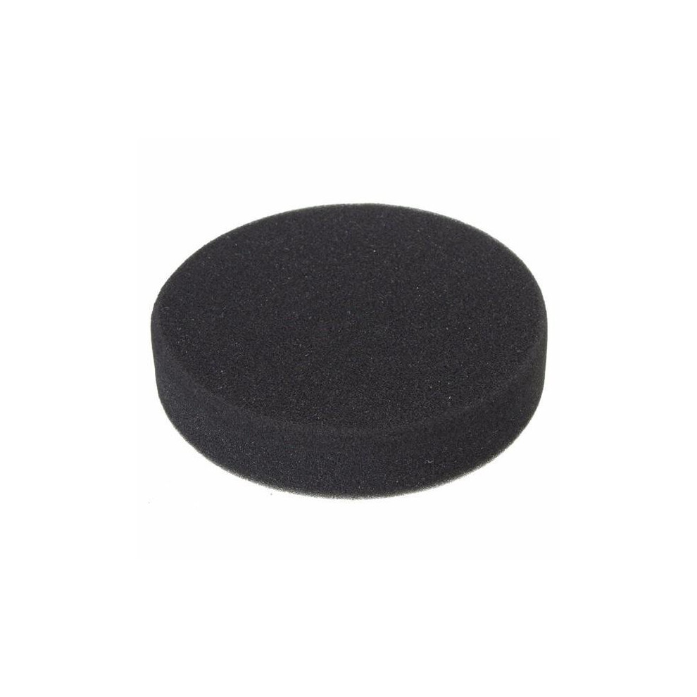 (Black) 6 Inch Flat Sponge Buff Polishing Pad For Car Polisher