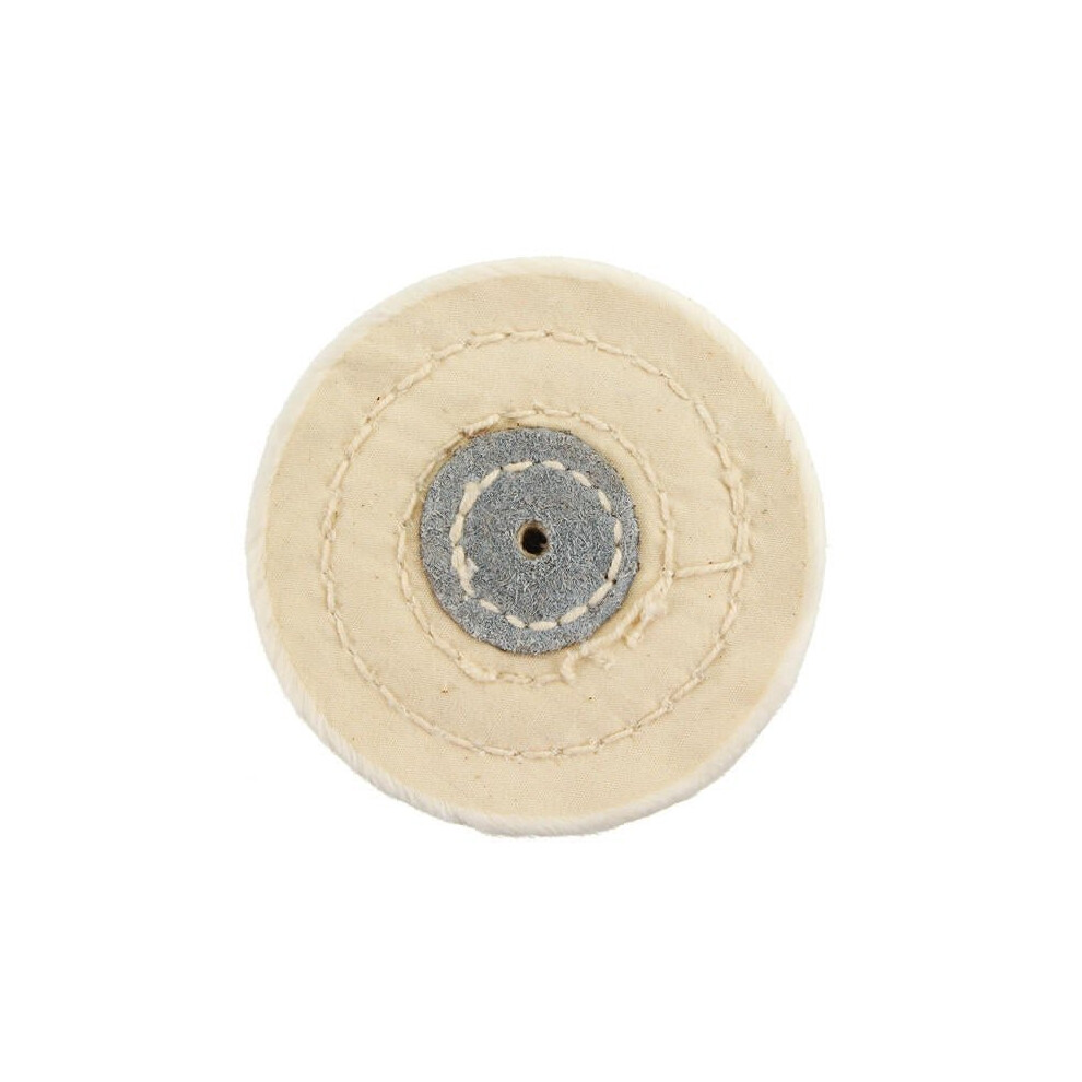 3 Inch White 75X10mm Polishing Buffer Buffing Pad Abrasive Tool 3654659416995