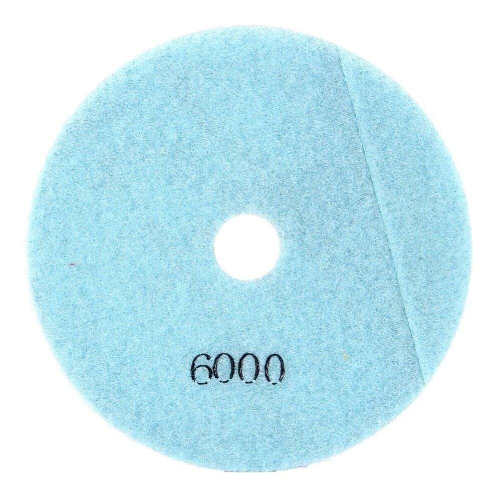 (Blue) 5 Inch 50-6000 Grit Diamond Polishing Pad Wet Dry Sanding Disc for Marble Concrete Granite Glass