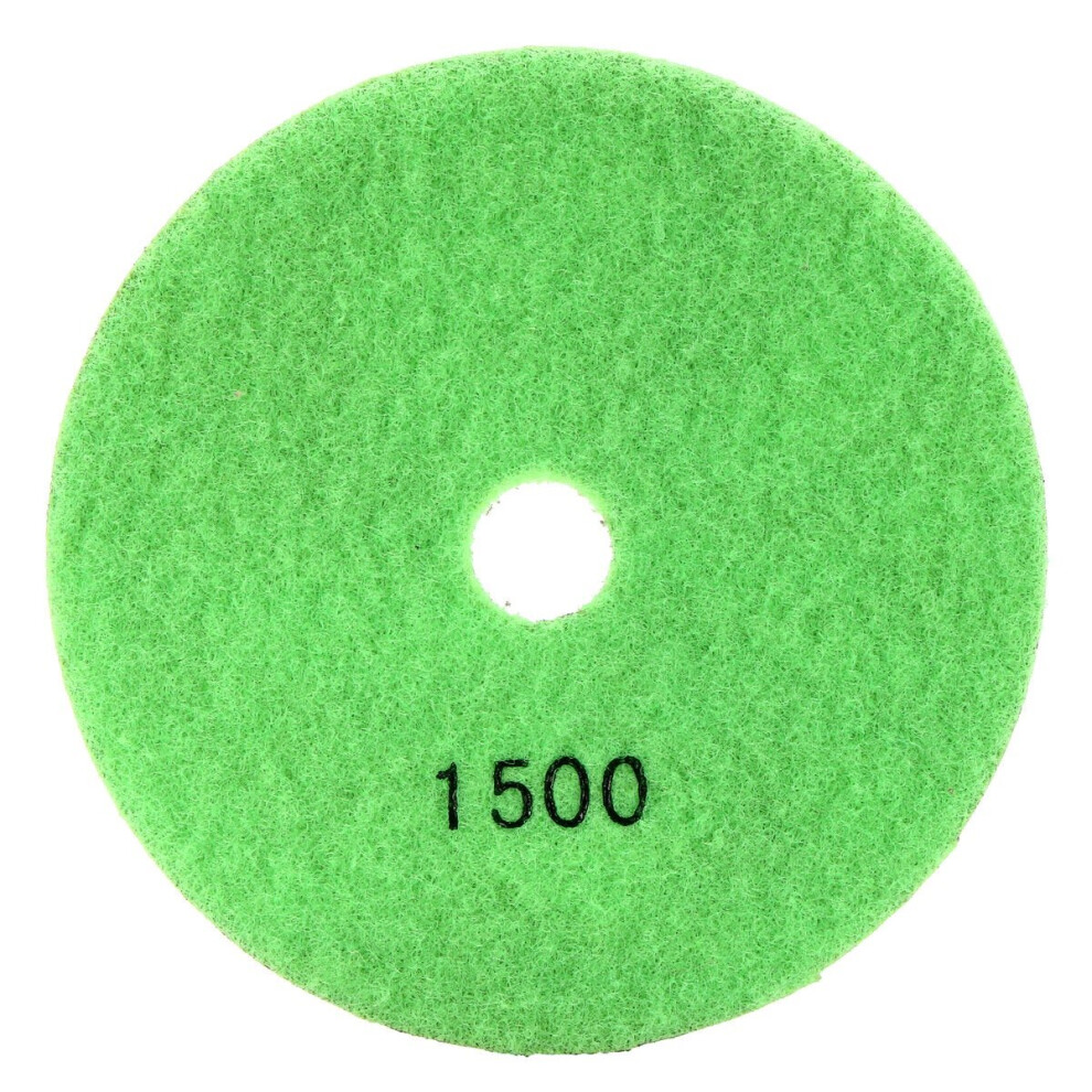 (light green) 5 Inch 50-6000 Grit Diamond Polishing Pad Wet Dry Sanding Disc for Marble Concrete Granite Glass