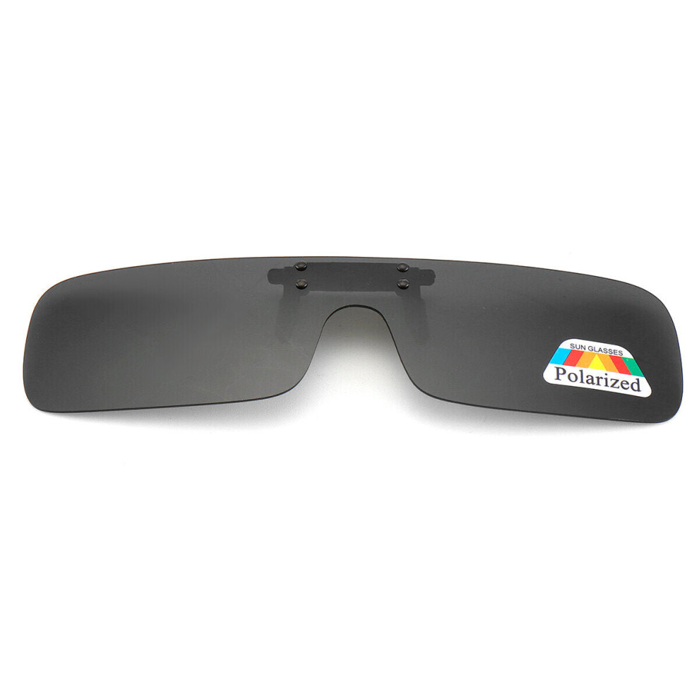 (Black) Sunglasses Polarized Cilp Driving Riding Night Vision Lenses For Myopia Anti-fog
