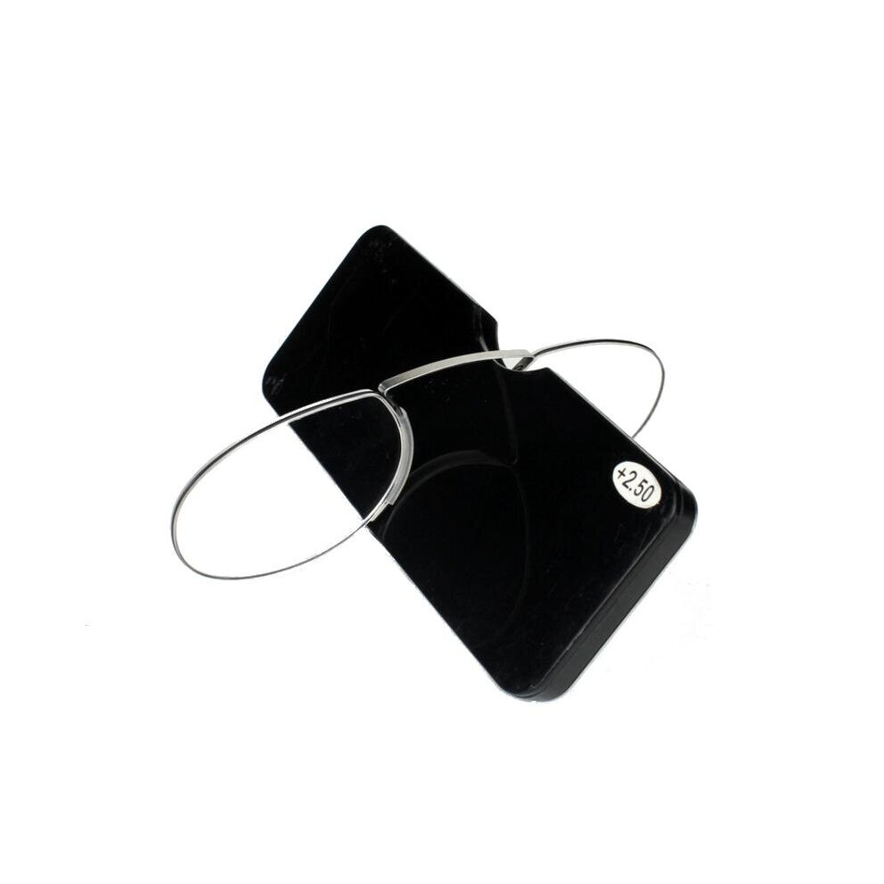 Greenzech Light (2.5) Unisex Reading Glasses Nose Clip Portable Wallet Frameless