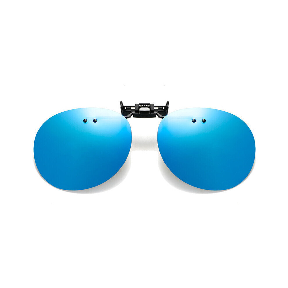 (Ice Blue) Unisex Sunglasses Clip on Polarized UV400 Driving Fishing Camping Travel