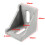 4Pcs Corner Bracket Cast Aluminum Angle Corner Joint 40x40mm 3