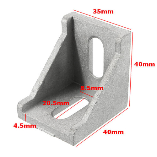 4Pcs Corner Bracket Cast Aluminum Angle Corner Joint 40x40mm 2