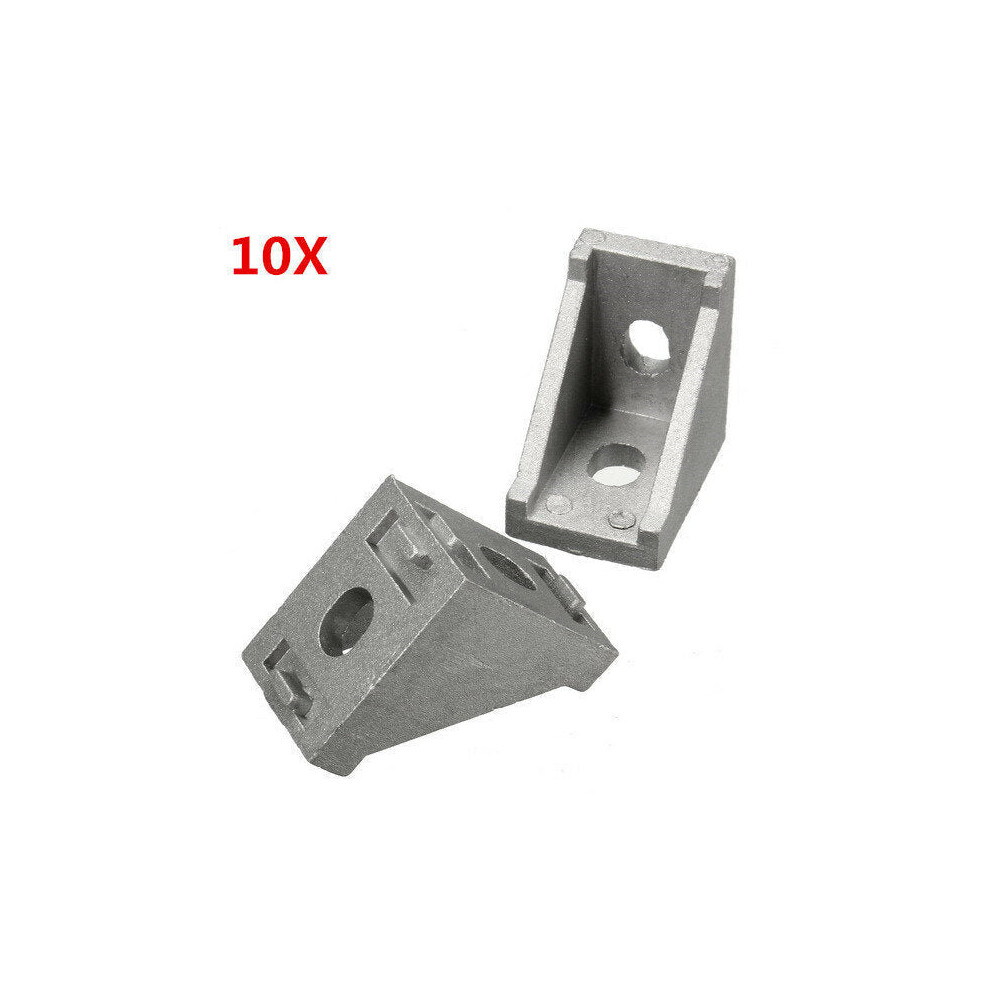 10Pcs 2028 Aluminium Angle Corner Joint 20 Series Aluminum Extrusion 20x20mm Right Angle Bracket Furniture Fittings