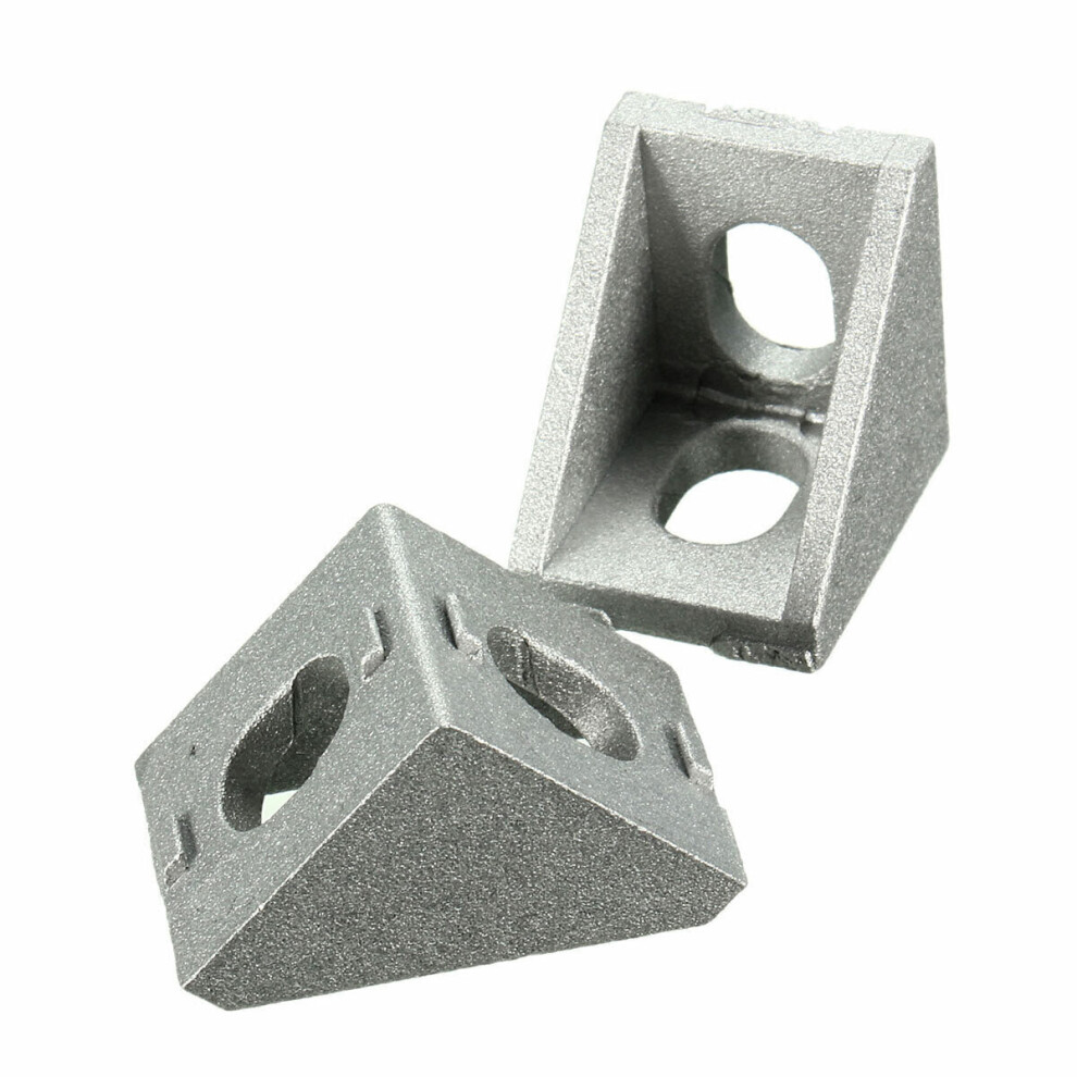 Aluminum Angle Corner Joint 20x20mm Right Angle Bracket Furniture Fittings 10pcs