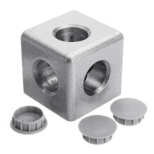 (Three-way Junction Connection) 4040mm Aluminum Angle Connector Junction Corner Bracket 4040 Series Aluminum Profile