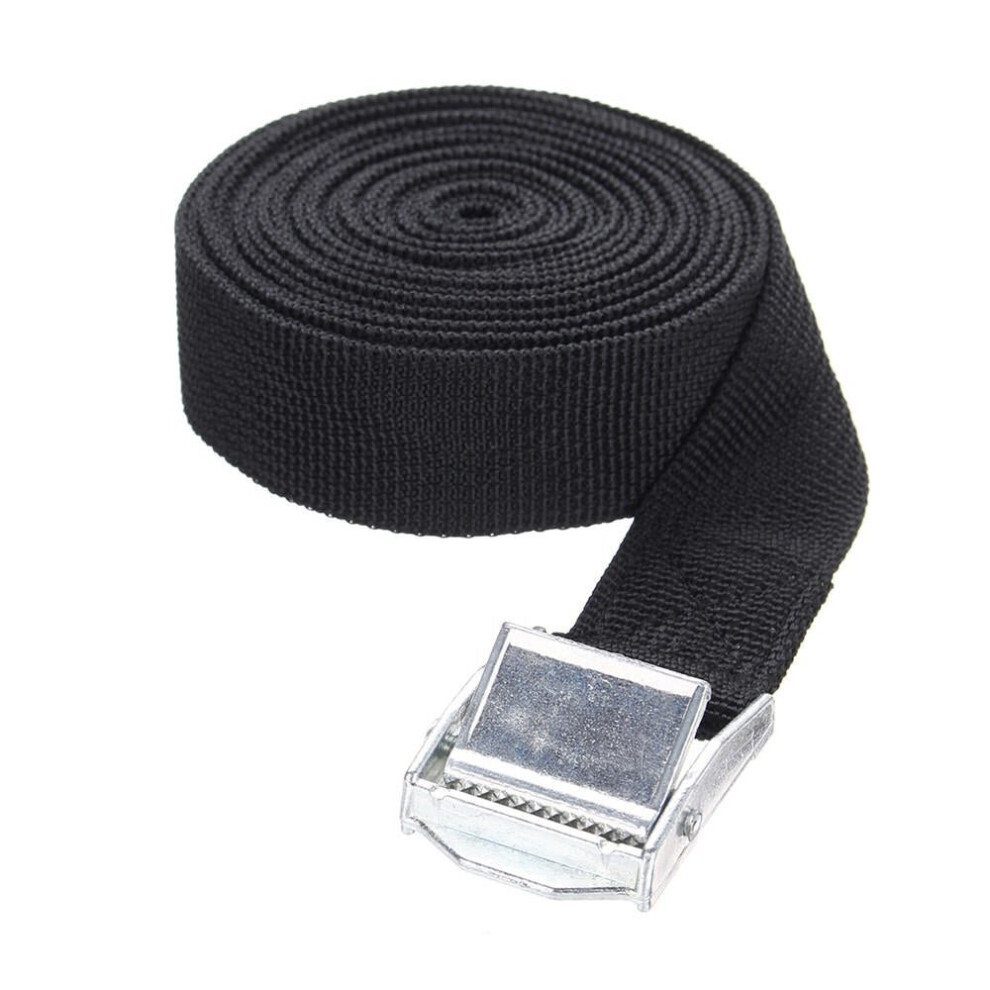 3M Buckled Straps Tie Down Lashing Cam Buckle Roof Rack Black Towing Rope 3654659443830