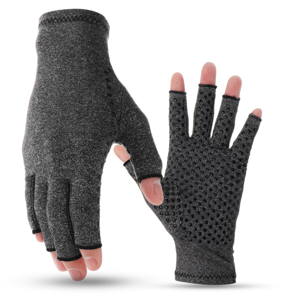 Greenzech (L) Anti Arthritis Pain Relief Finger Compression Gloves - 1Pair