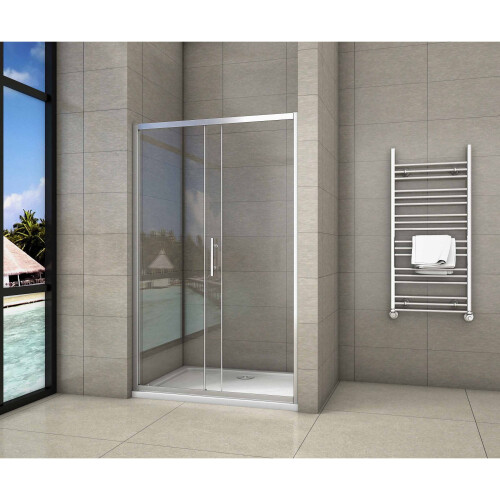 AICA (1000mm) Sliding Shower Enclosure Door Glass Screen 1
