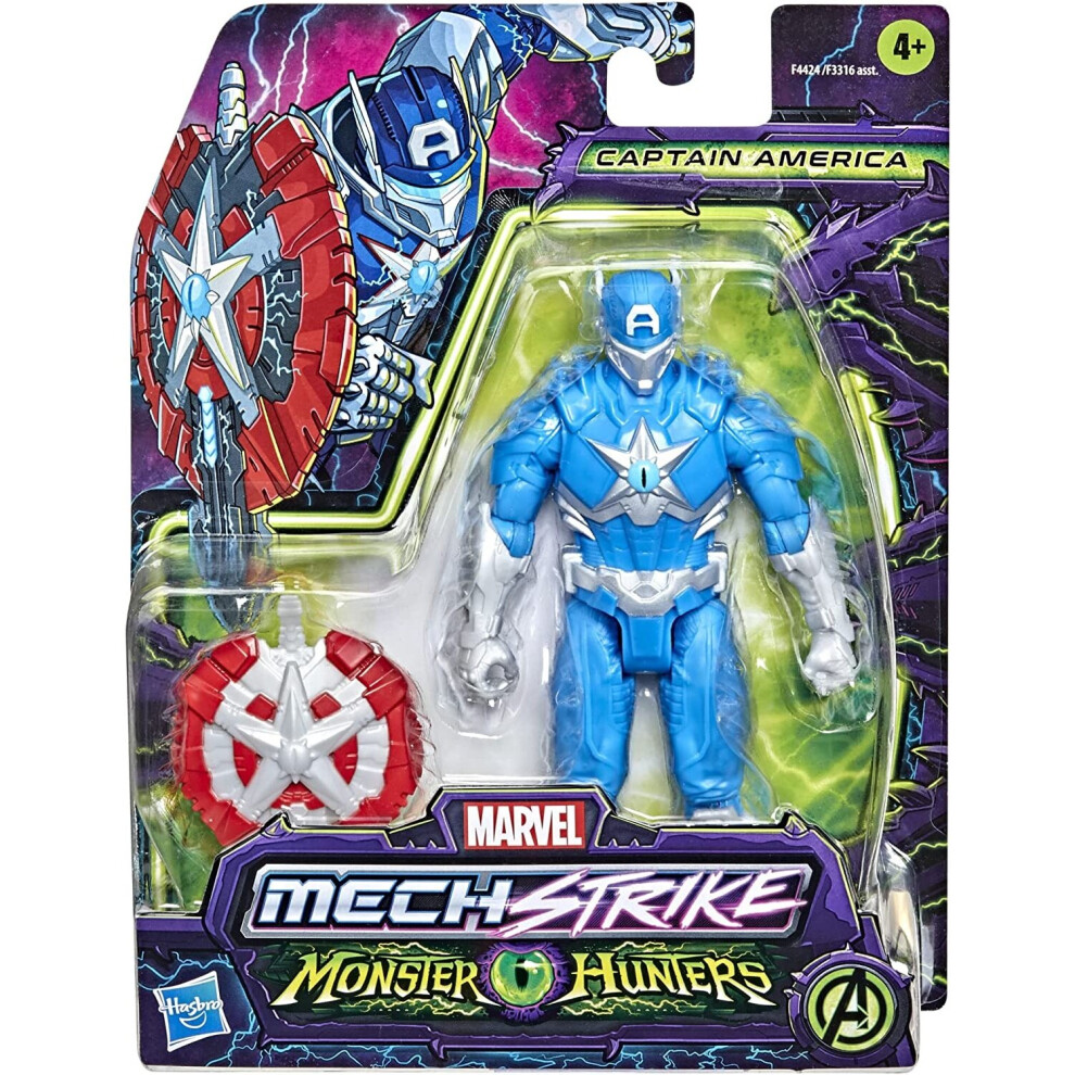 Hasbro Marvel Mechstrike Monster Hunter Captain America Toys