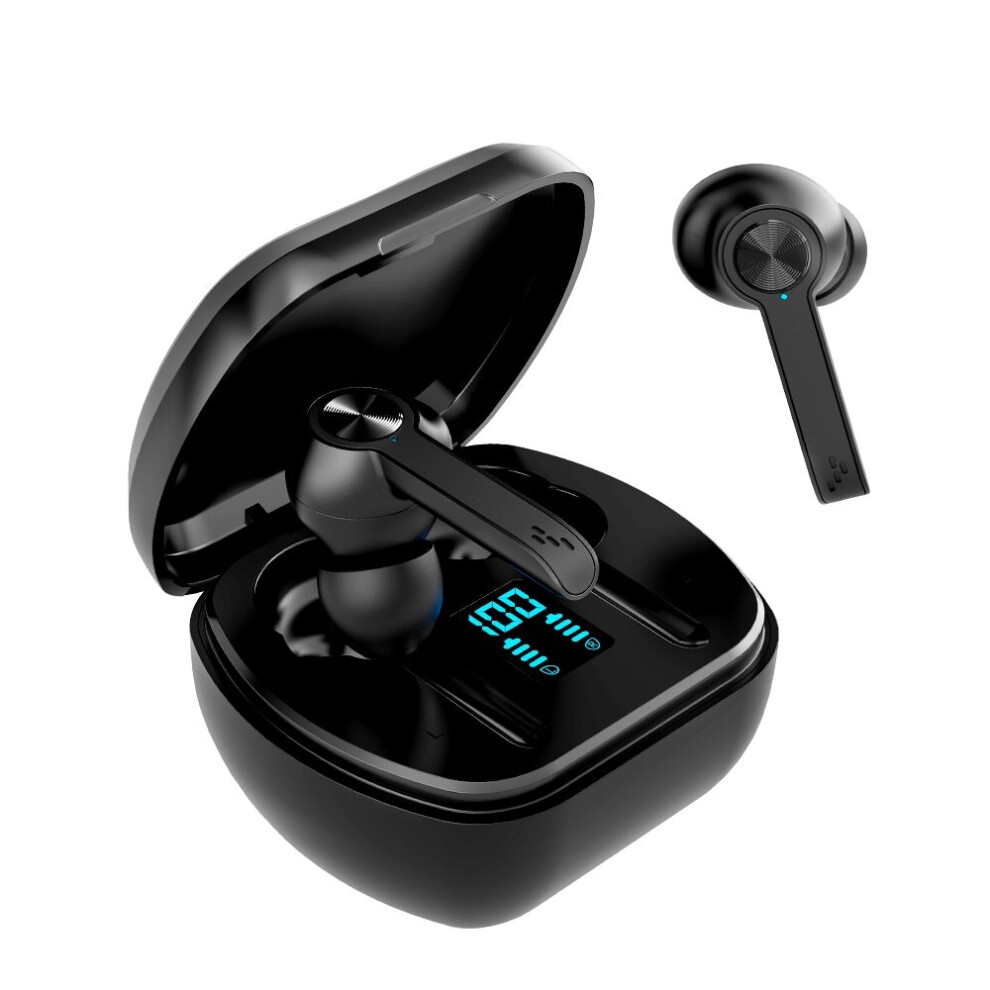 Wave Audio True Wireless Active Noise Cancelling Stereo Earbuds Black 5056122520112
