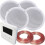 Loops 100W Bluetooth Wall Mounted Amplifier & 4x 80W Stereo Ceiling Speaker Kit 1