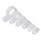(white) 200pcs Black White Plastic R Type Cable Clip Clamp for Multi Diameter Wire Hose Tube 11