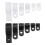 (white) 200pcs Black White Plastic R Type Cable Clip Clamp for Multi Diameter Wire Hose Tube 2