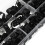 (white) 200pcs Black White Plastic R Type Cable Clip Clamp for Multi Diameter Wire Hose Tube 7