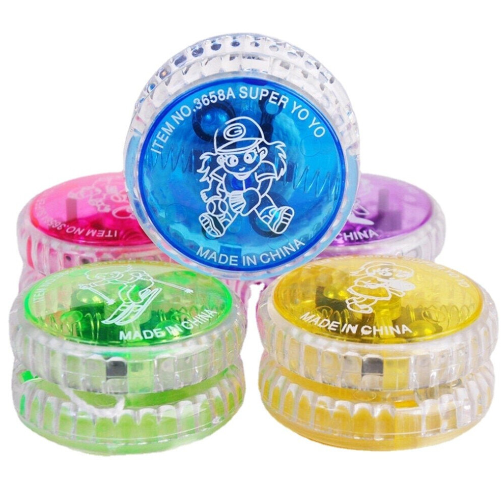 (Yo-Yo) Plastic Or Alloy Glowing Yoyo Exotic Fidget Toys for Kids And Adults