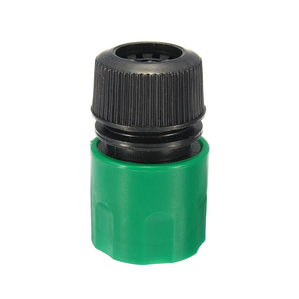 1/2 Inch Plastic Water Hose Pipe Quick Connector Garden Tap Washer Spayer Coupler Green