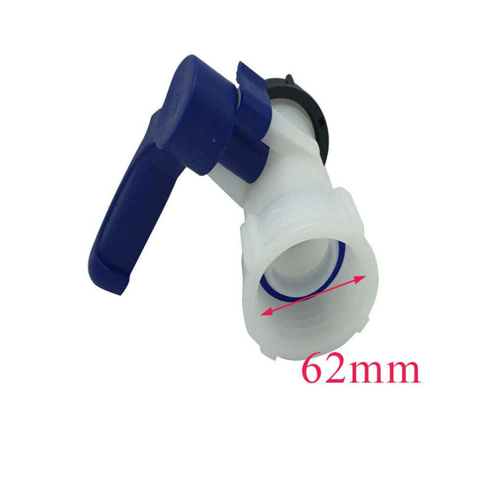 (62mm) Universal Hose Connector Tap Shut Off Garden Accessories Coarse Thread Tote Tank Adapter Butterfly Valve Fitting Parts for Home