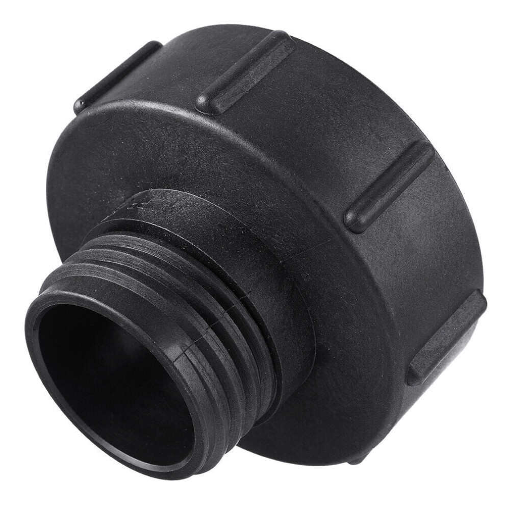 (S60*6) S60*6 Water Tank Adapter Hose Barb Coarse Thread Quick Connect to 2'' Pipe Tap Replacement Valve Fitting Parts for Home Garden