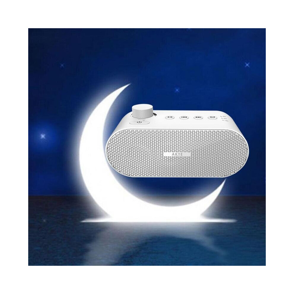 (White) Wireless Bluetooth Speaker White Noise Portable Music Surround Outdoor Speaker