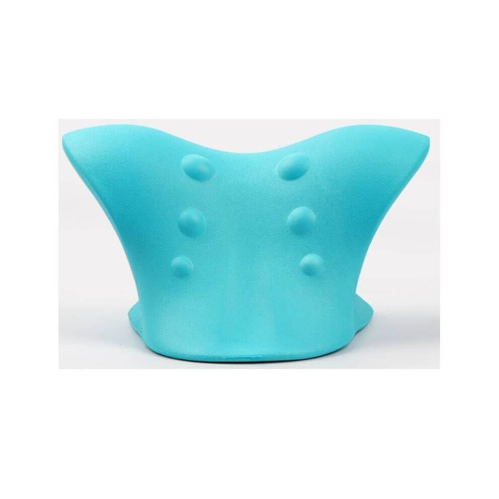Blue (Blue) Neck Stretcher Relaxer Cervical Chiropractic Traction Device Pillow For Pain Relief