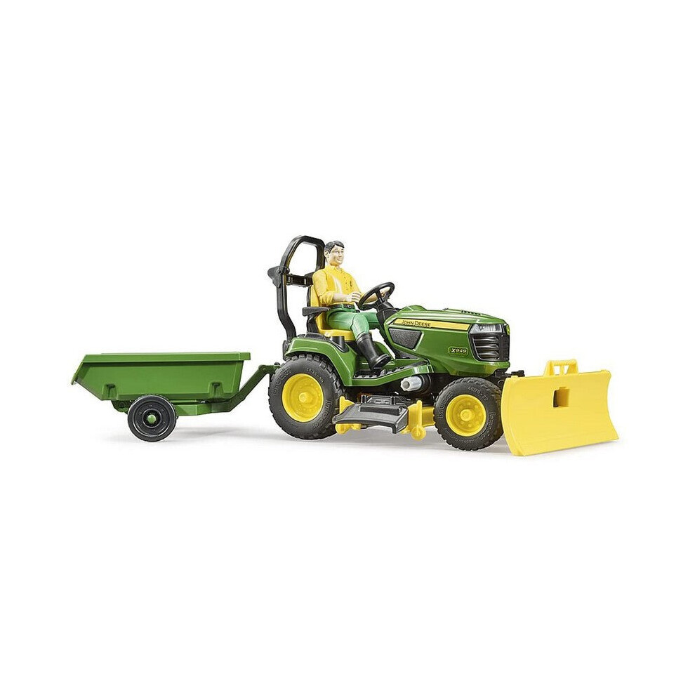 Bruder Ride On Mower Set Including Figure 1:16 Scale