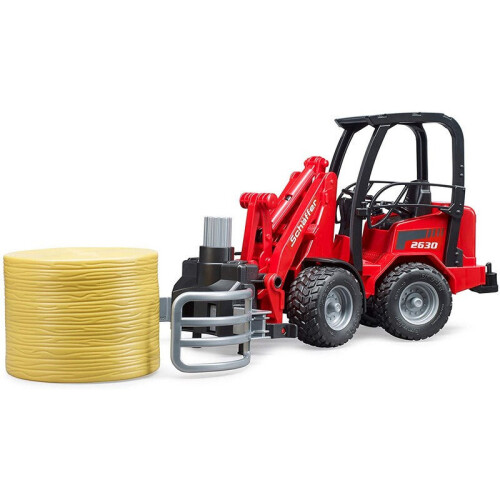 Bruder Compacte lader Schaffer 2034 met klem en baal stro - BRUDER 1