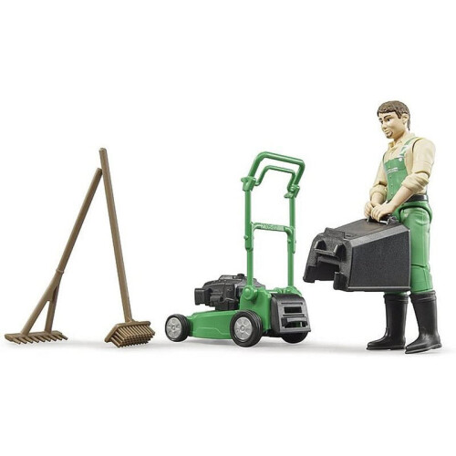 Bruder Bruder Gardener With Mower & Accessories 1:16 Scale