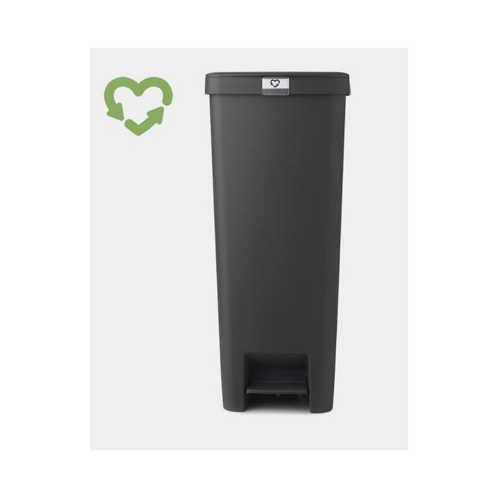 Brabantia Stepup Pedal Waste Bin - 40 Litre - Dark Grey