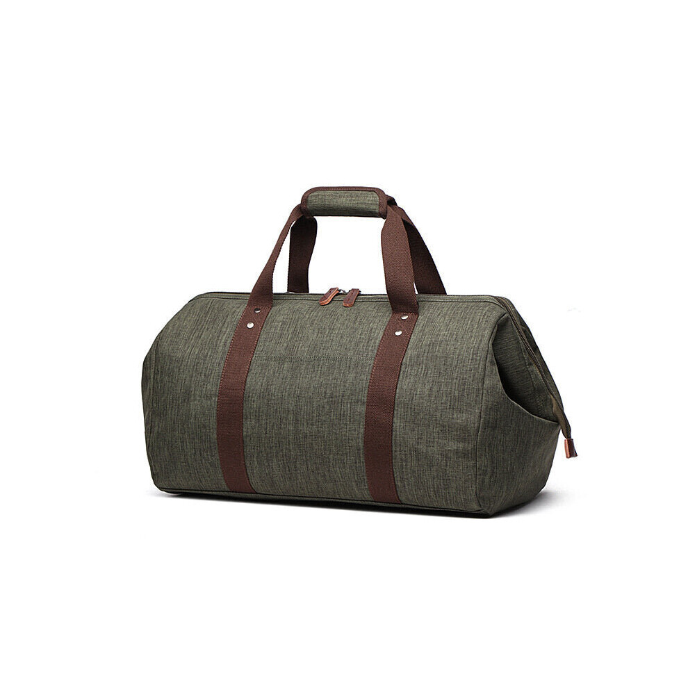 (Army Green) 35L Folding Travel Duffel Bag Water Resistant Polyester Sports Gym Luggage Bag Handbag Shoulder Bag