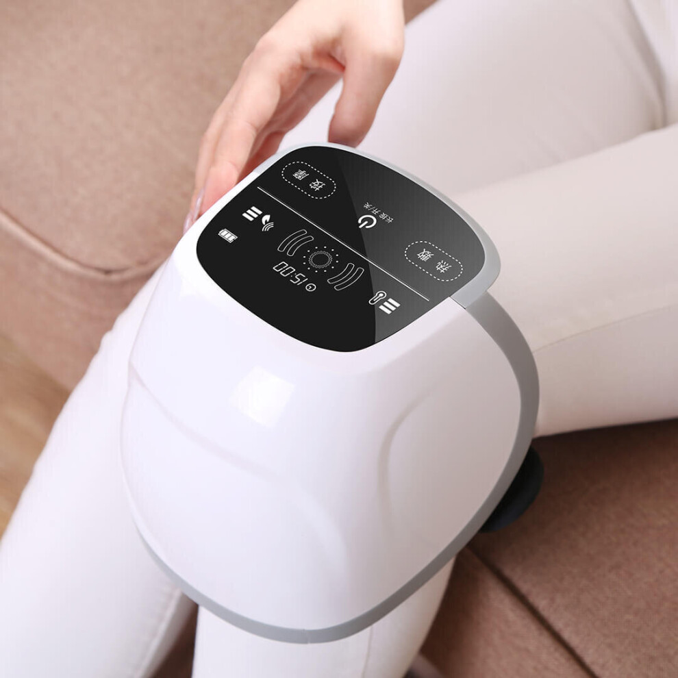 Greenzech White Mini Knee Massager Infrared Therapy Leg Shoulder Elbow Fatigue Relief Electric Massager