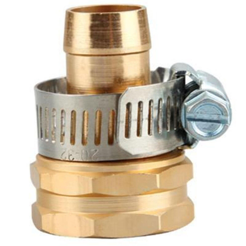 (Female Connector) 3/4 Male Female Connector Set Garden Hose Repair Mender Kit Hose Connectors Water Hose Pipe Fittings Copper Joint