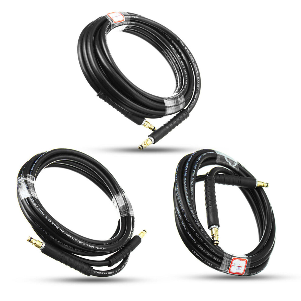 (4M) 4/5/6m Pressure Washer Hose For KARCHER K Series Quick Fit Click Yellow Trigger NS/NS TR