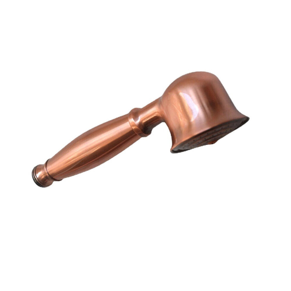 (Rose Gold) G1/2 Antique Copper Handheld Faucet Shower Head Spraying High Pressure w/ Flexible 1.5m Hose for Bathroom